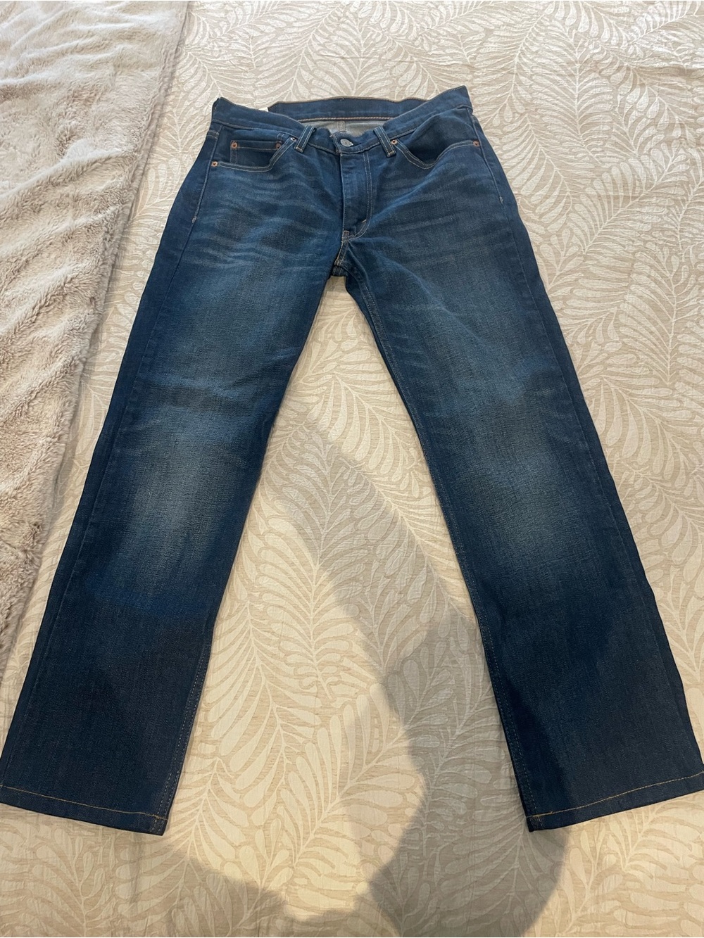 Levi's Men's Straight Jeans in Dark Blue Wash
